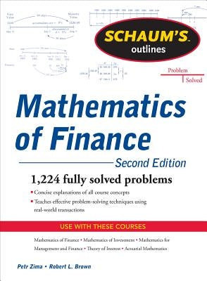 Schaum's Outline of Mathematics of Finance, Second Edition by Brown, Robert