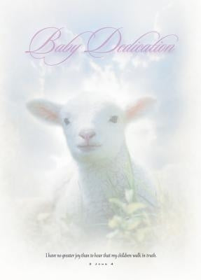 Baby Dedication Certificate (Pk of 6) - 5x7 Folded, Premium, Full Color by Warner Press