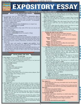 Expository Essay by Smith, Thomas