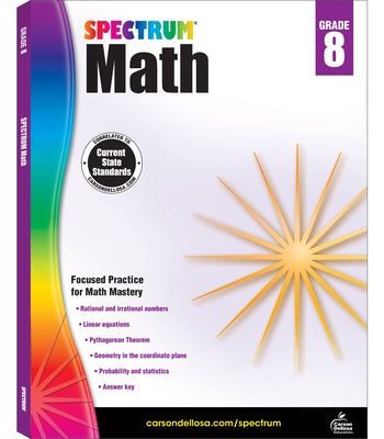 Spectrum Math Workbook, Grade 8 by Spectrum