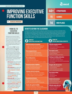 Improving Executive Function Skills (Quick Reference Guide) by Sprenger, Marilee
