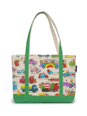 Richard Scarry: Cars and Trucks and Things That Go Zippered Boat Tote by Out of Print