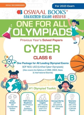 Oswaal One For All Olympiad Previous Years' Solved Papers, Class-6 Cyber Book (For 2023 Exam) by Oswaal Editorial Board