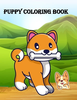 Puppy coloring book kids age 4-8 by Joshua, Sathees