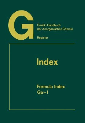Index: Formula Index Ga-I by Warncke, Rudolf