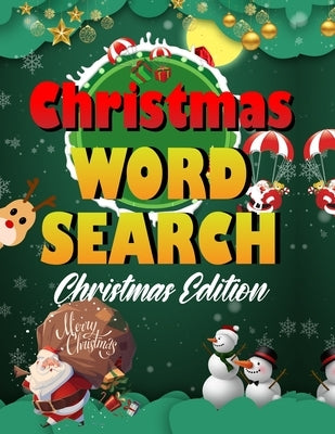 Christmas word search.: Easy Large Print Puzzle Book for Adults, Kids & Everyone for the 25 Days of Christmas. by Press House, Blue Moon