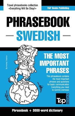 English-Swedish phrasebook and 3000-word topical vocabulary by Taranov, Andrey