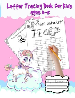 letter Tracing Book for Kids Ages 3-5: Shapes, numbers and letter tracing book for preschoolers. Over 120 pages. From easy to difficult fun tracing ac by Studio, Artea