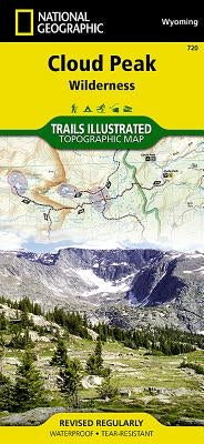 Cloud Peak Wilderness Map by National Geographic Maps