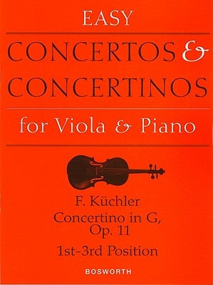 Concertino in G, Op. 11: Easy Concertos and Concertinos Series for Viola and Piano by Kuchler, Ferdinand