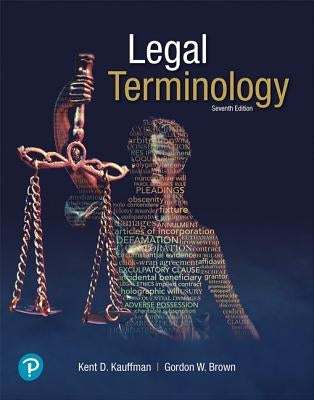 Legal Terminology by Kauffman, Kent D.