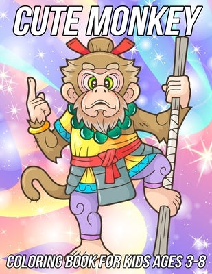 Monkey Coloring Book for Kids Ages 3-8: Fun, Cute and Unique Coloring Pages for Girls and Boys with Beautiful Monkeys Illustrations by Zentangle Designs, Mezzo