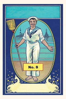 Vintage Journal Sailor with Broom Border by Found Image Press