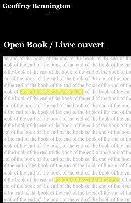 Open Book: Livre Ouvert by Bennington, Geoffrey