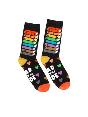 Read with Pride Socks - Small by Out of Print