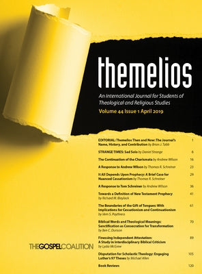 Themelios, Volume 44, Issue 1 by Carson, D. A.