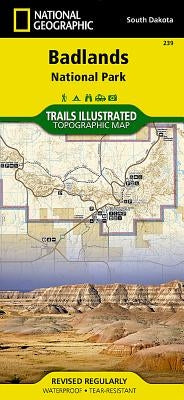 Badlands National Park Map by National Geographic Maps