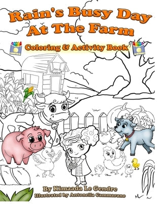 Rain's Busy Day At The Farm Coloring Book by Cammarano, Antonella