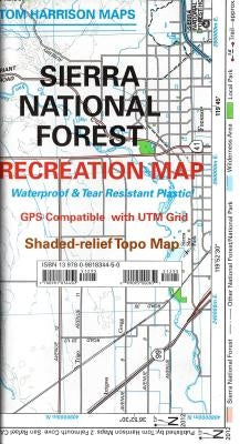 Sierra National Forest Recreation Map by Harrison, Tom