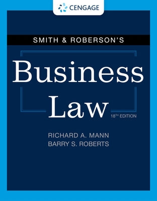 Smith & Roberson's Business Law by Mann, Richard