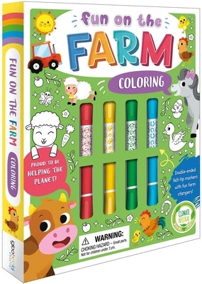 Fun on the Farm Coloring Set: With Double-Ended Stamp Markers by Igloobooks