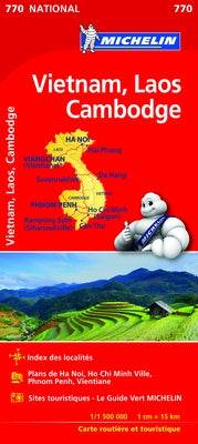 Michelin Vietnam Laos Cambodia Map 770: Road and Tourist Map by Michelin