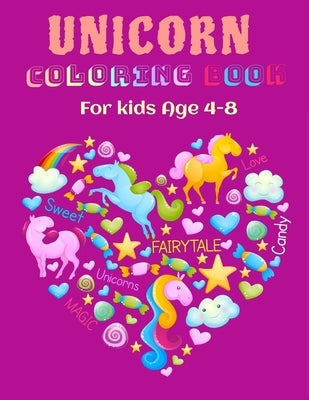 Unicorn Coloring Book: For Kids Ages 4-8: 50 original designs & bonus drawing activities by Zizou, Lily