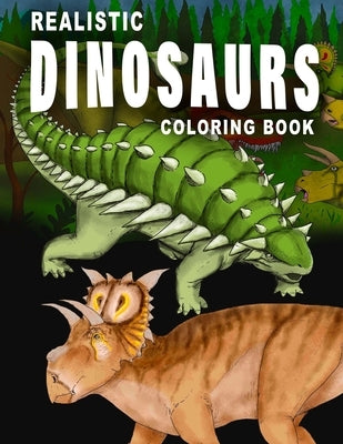 Realistic Dinosaurs coloring book by Mendieta, Luca