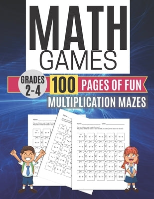 Math Games MULTIPLICATION MAZES 100 Pages of Fun Grades 2-4 by Learning, Kitty