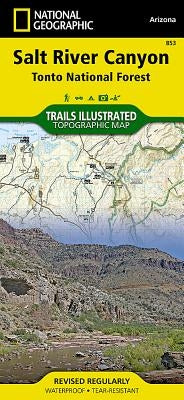Salt River Canyon Map [Tonto National Forest] by National Geographic Maps