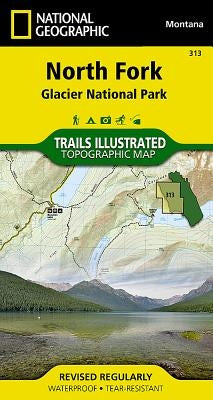 North Fork: Glacier National Park Map by National Geographic Maps