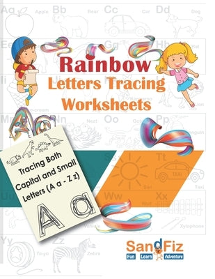 Rainbow Letters Tracing Worksheets by Sandfiz
