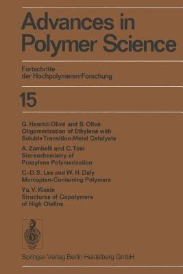 Advances in Polymer Science / Fortschritte Der Hochpolymeren-Forschung by Cantow, Hans-Joachim