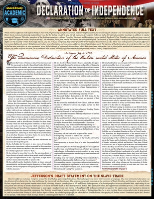 Declaration of Independence: A Quickstudy Laminated Reference Guide by Head, David