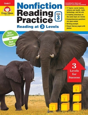 Nonfiction Reading Practice, Grade 3 Teacher Resource by Evan-Moor Corporation