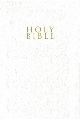 Niv, Gift and Award Bible, Leather-Look, White, Red Letter Edition, Comfort Print by Zondervan