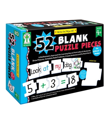 Write-On/Wipe-Off: 52 Blank Puzzle Pieces by Flora, Sherrill B.