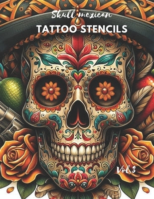 Skull mexican tattoo: Tattoo design by Cabello, Josu