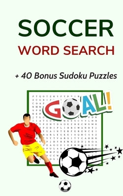 Soccer Word Search: Puzzle Book for Adults and Teens 5x8 Inches Pocket Size by Publishing, Surely Soccer