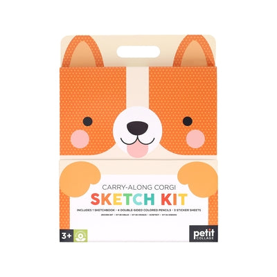 Carry-Along Corgi Sketch Kit by Petit Collage