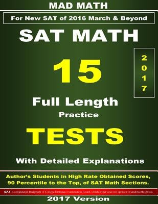 2017 New SAT Math 15 Tests by Su, John