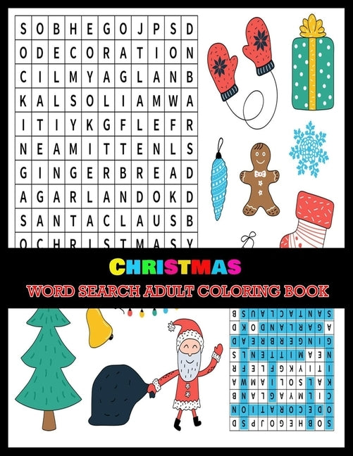 Christmas Word Search Adult Coloring Book: Christmas A Festive Word Search Book by Press, Shamonto