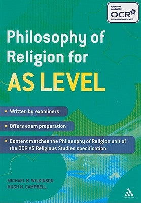 Philosophy of Religion for as Level by Wilkinson, Michael B.