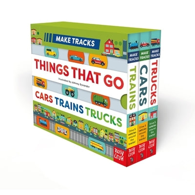 Make Tracks: Things That Go Boxed Set: Cars, Trains, Trucks by Dyrander, Johnny