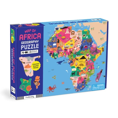 Map of Africa 70 Piece Geography Puzzle by Mudpuppy