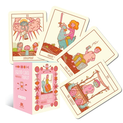 Squid Cake Marseille Tarot: (78 Gilded Cards and 184-Page Guidebook) by Rollar, Jessica