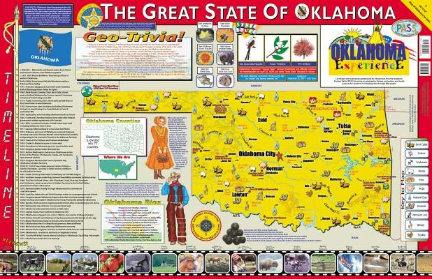 The Oklahoma Experience Poster/Map! by Gallopade International