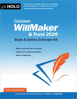 Quicken Willmaker & Trust 2025: Book & Online Software Kit by Nolo, Editors Of