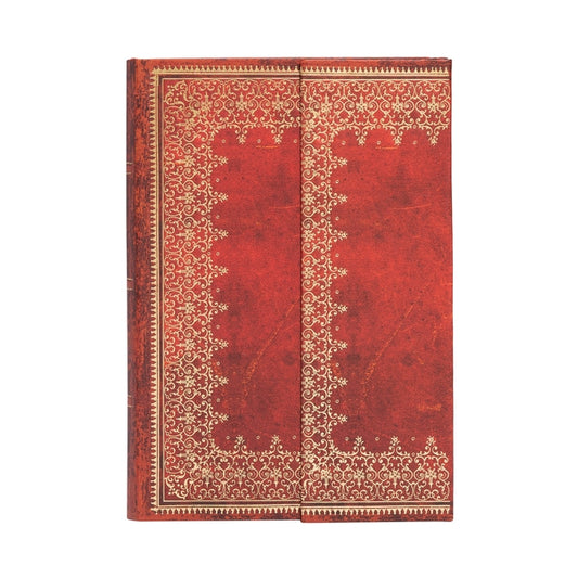 Paperblanks Foiled Flexi Old Leather Collection Hardcover Mini Lined Wrap Closure 176 Pg 85 GSM by Paperblanks