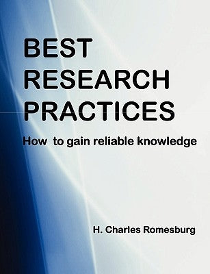 Best Research Practices by Romesburg, H. Charles